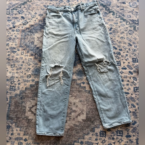 Madewell Denim - Madewell Women's Straight Leg Blue Jeans